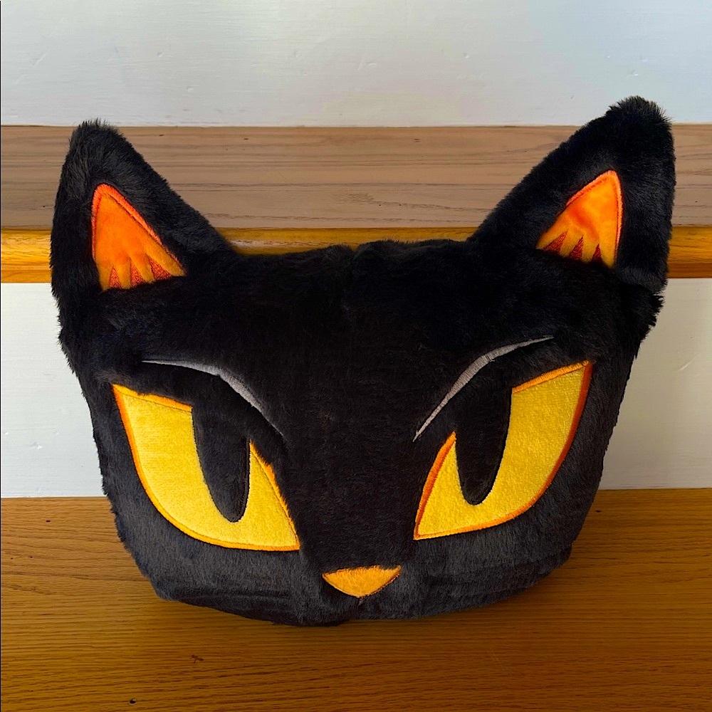 NEW Black Cat Plush Pillow, Hyde and Eek!